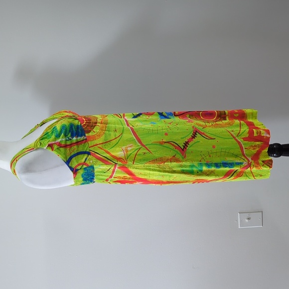 Virna Drò Graffiti Print Sleeveless Dress - Picture 4 of 14